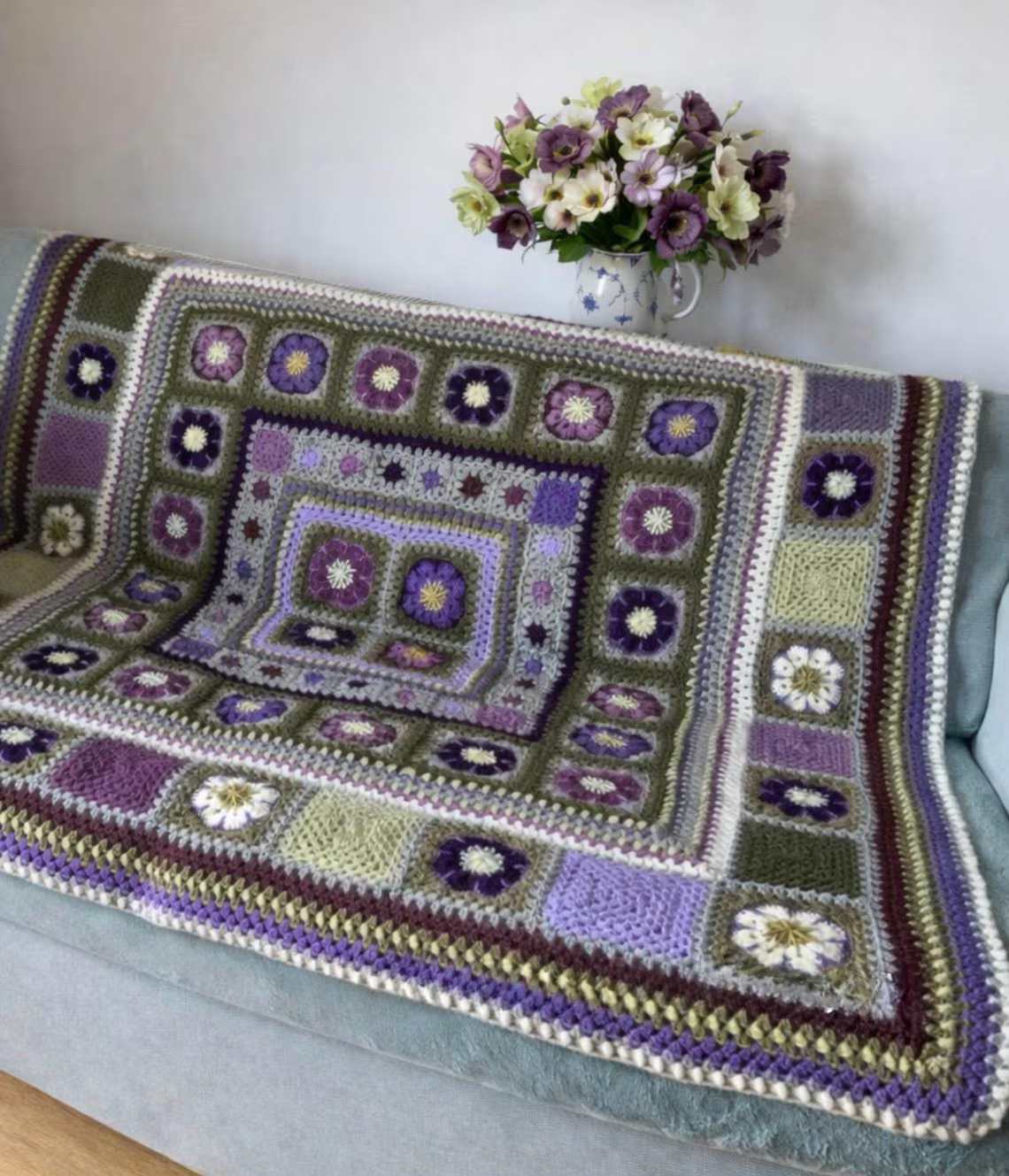 The Hellebores Blanket Crochet Pattern