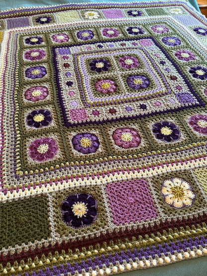 The Hellebores Blanket Crochet Pattern
