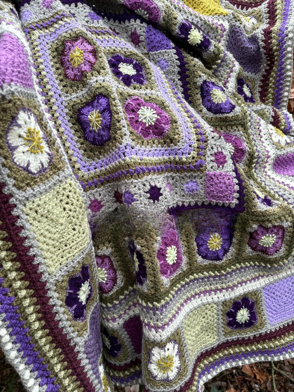 The Hellebores Blanket Crochet Pattern