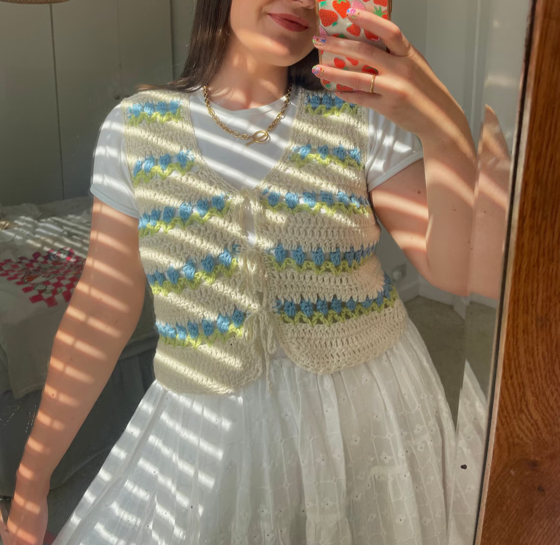 Tulip Stitch Vest Crochet Pattern