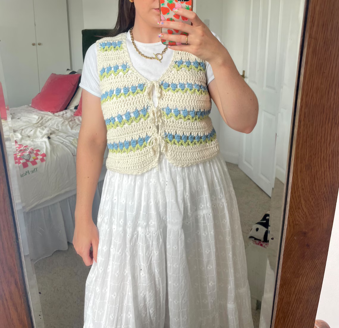 Tulip Stitch Vest Crochet Pattern