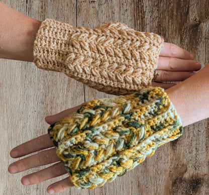 Wrist Hand Warmers Crochet Pattern