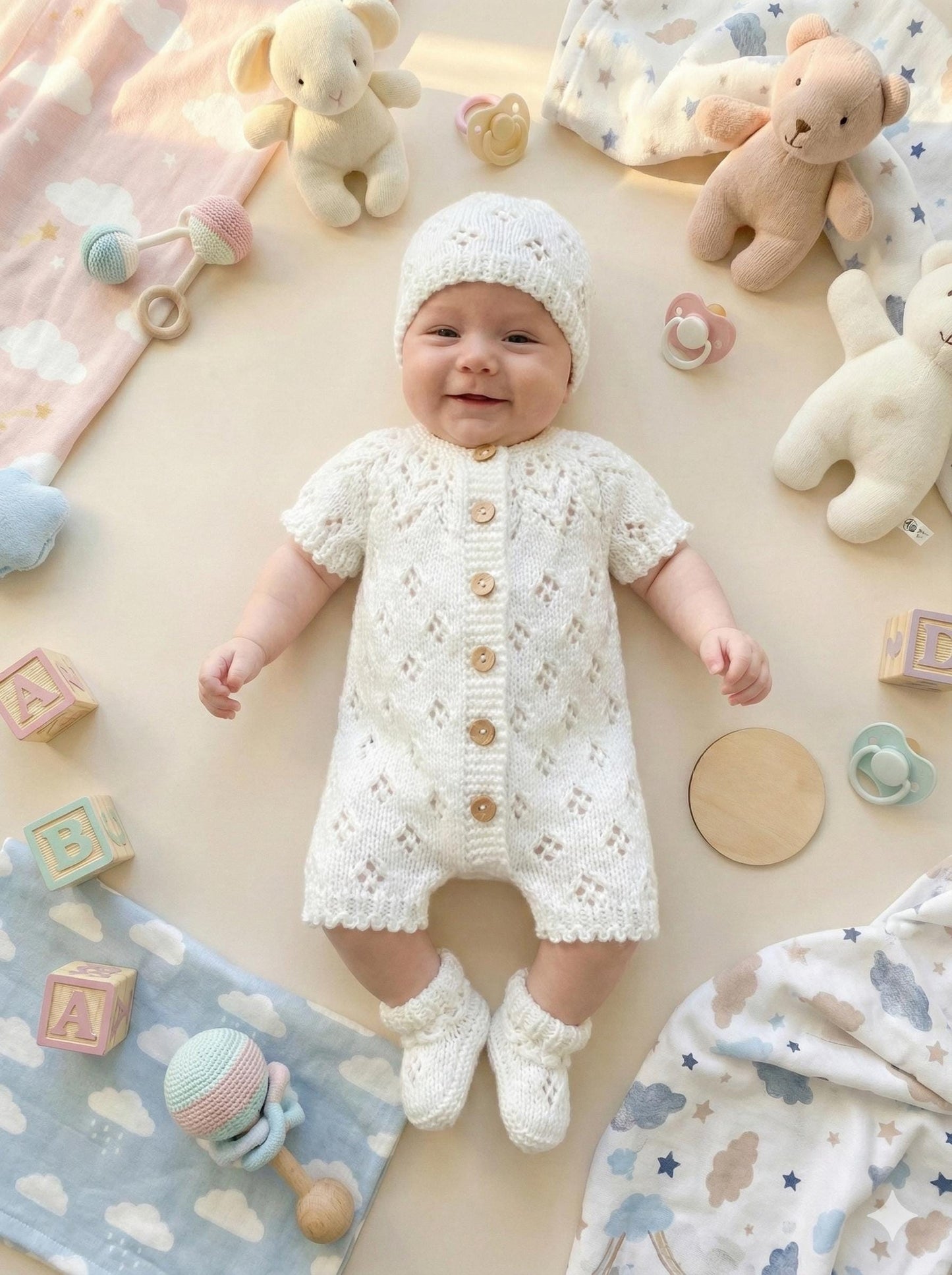 Snowdrop Romper Knitting Pattern