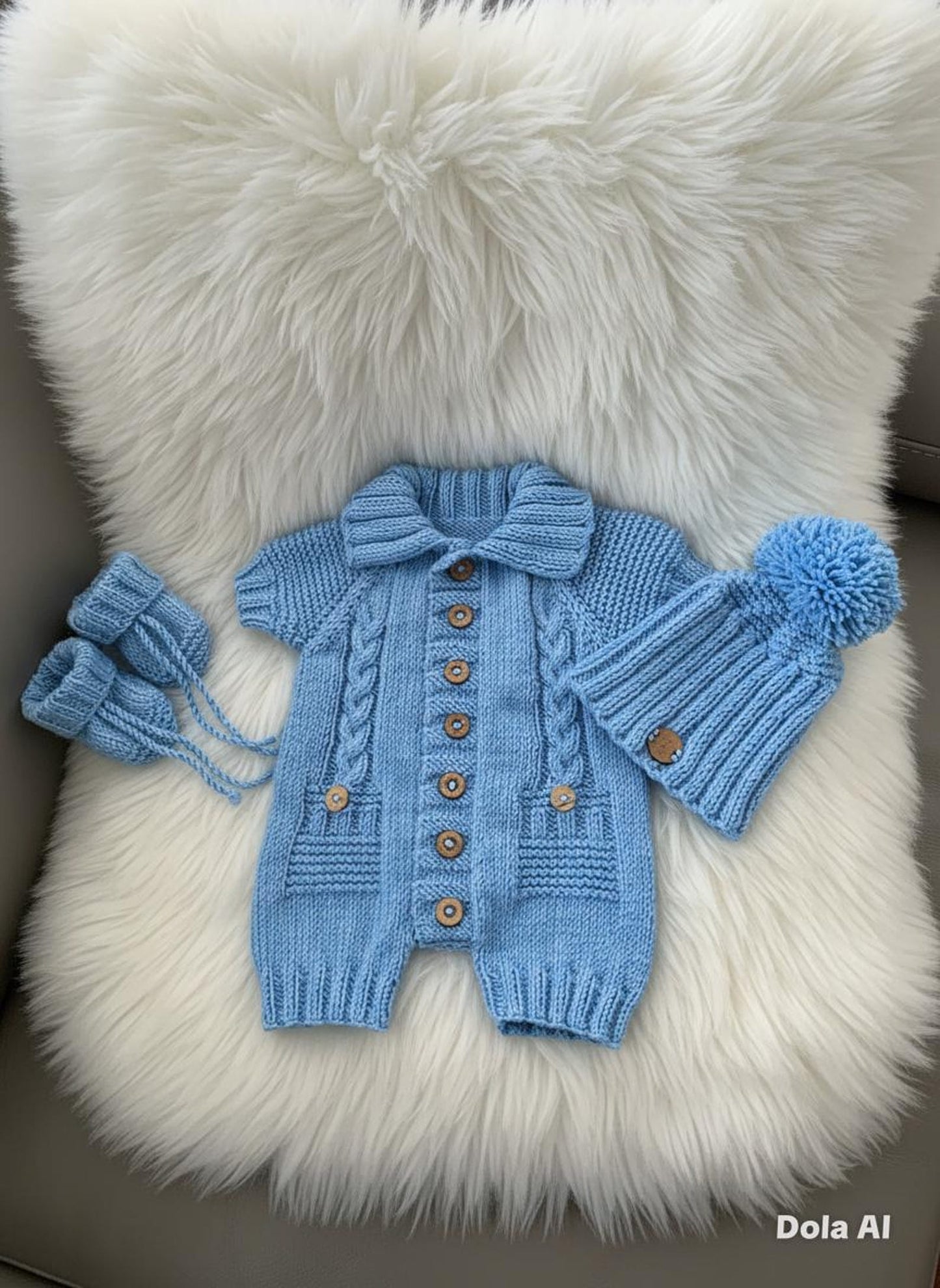 Acorn Romper Knitting Pattern