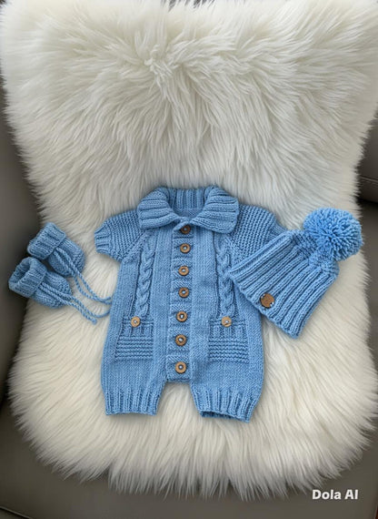 Acorn Romper Knitting Pattern