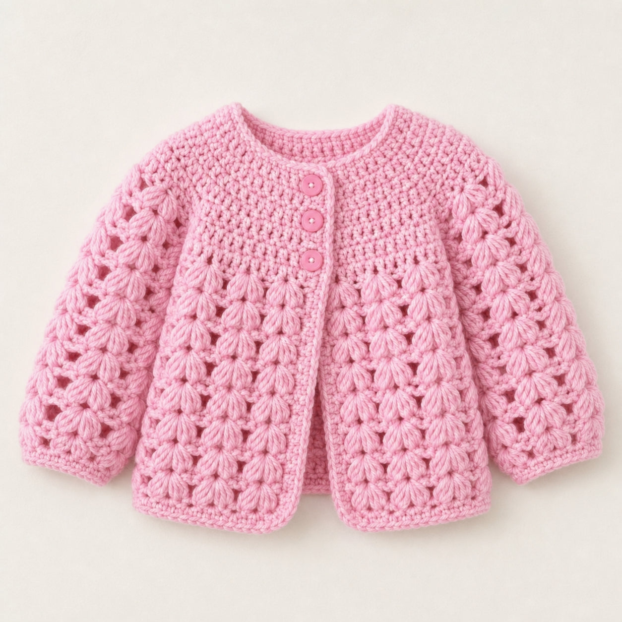 Vintage Baby & Kids Cardigan + Beanie Crochet Pattern