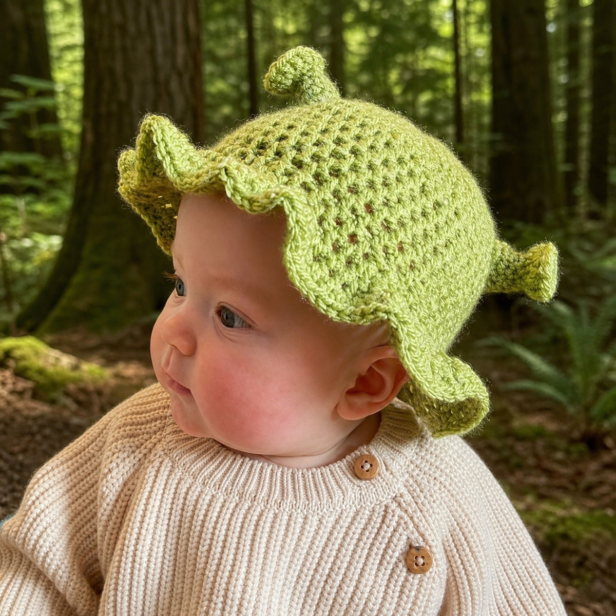 Baby Ogre Bucket Hat Crochet Pattern