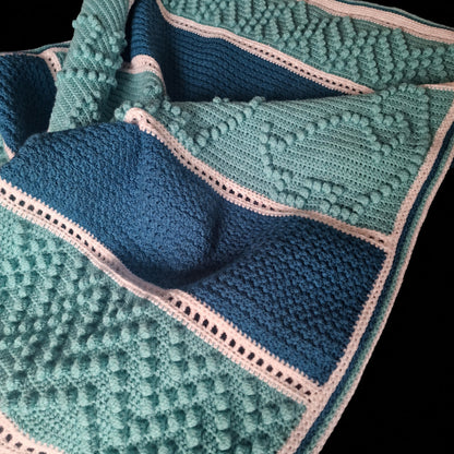 Dinosaur Bobble Blanket Crochet Pattern
