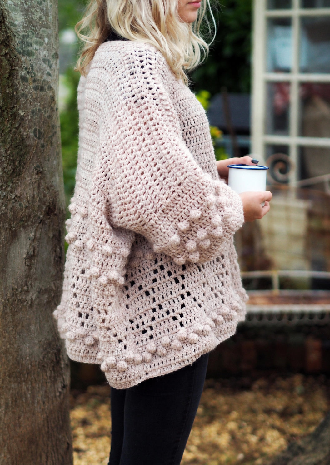 Diamonds and Bobbles Jumper Crochet Pattern
