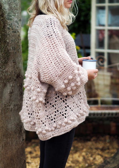 Diamonds and Bobbles Jumper Crochet Pattern