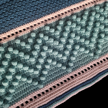 Dinosaur Bobble Blanket Crochet Pattern