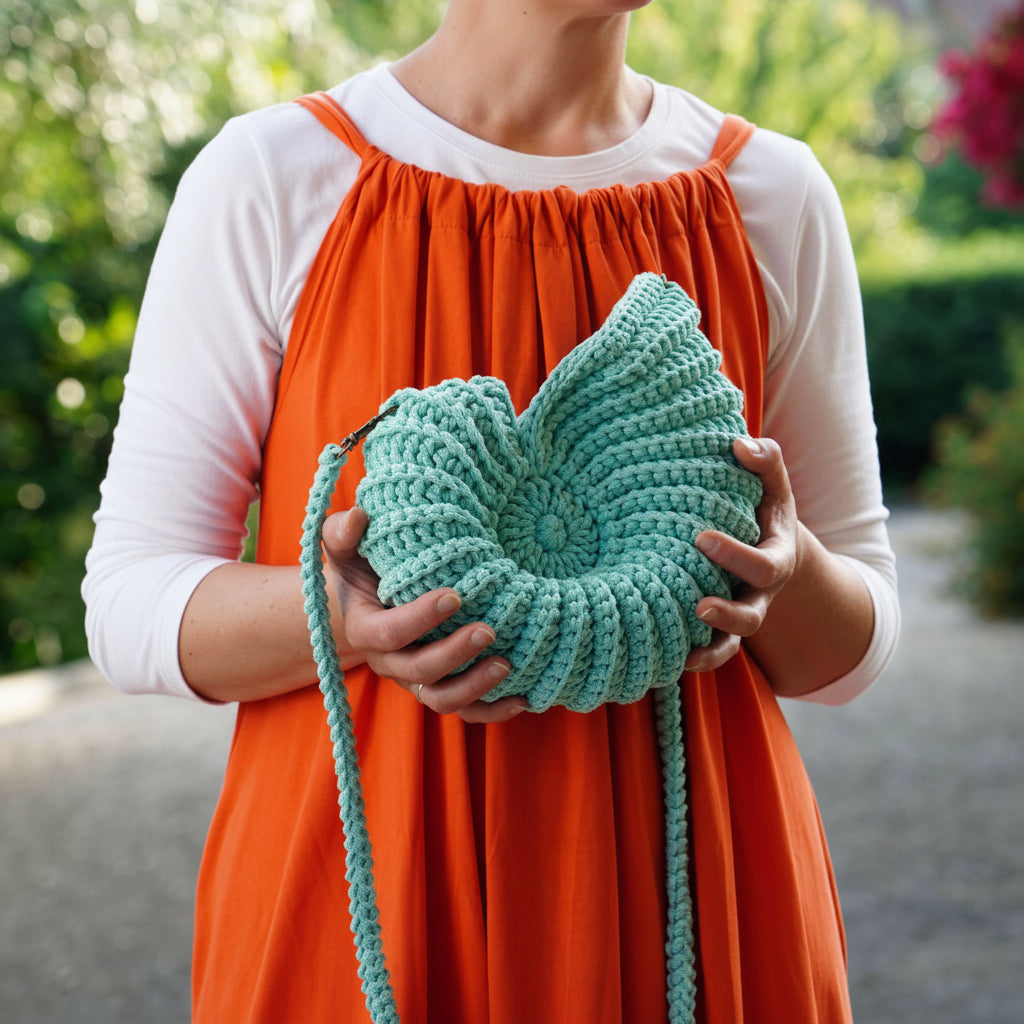 Ammonite Shell Bag Crochet Pattern
