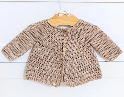 Easy Crochet Baby Sweater Pattern