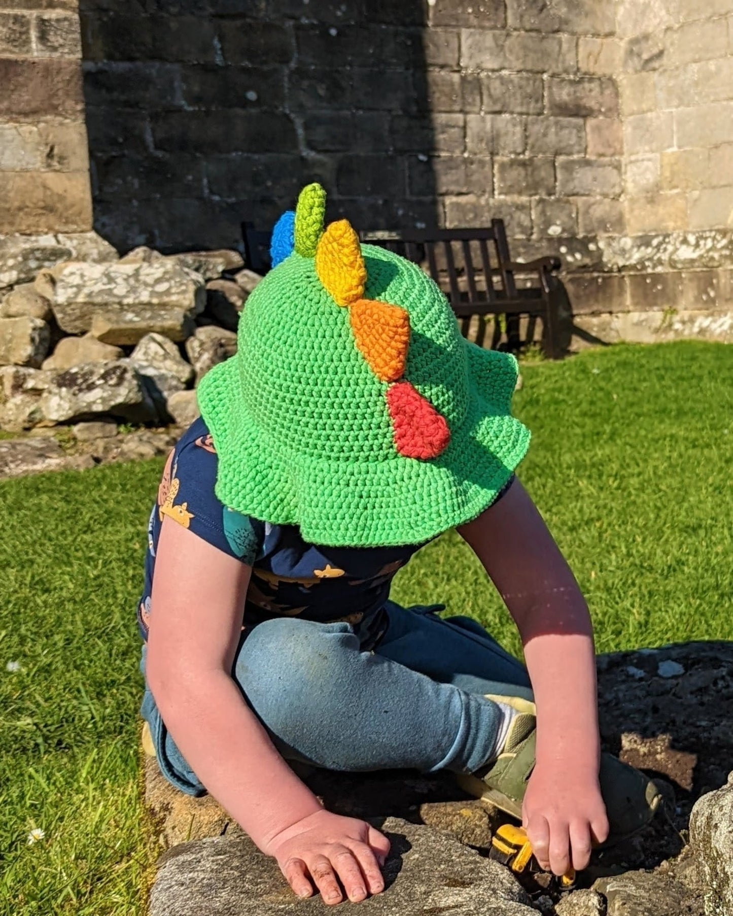 Dino Bucket Hat Crochet Pattern
