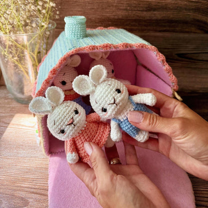 Blossom Bunny Cottage Crochet Pattern