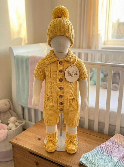 Acorn Romper Knitting Pattern