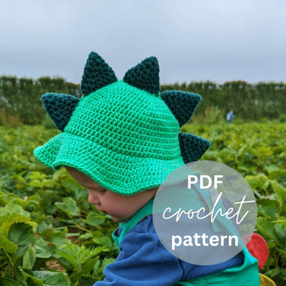 Dino Bucket Hat Crochet Pattern