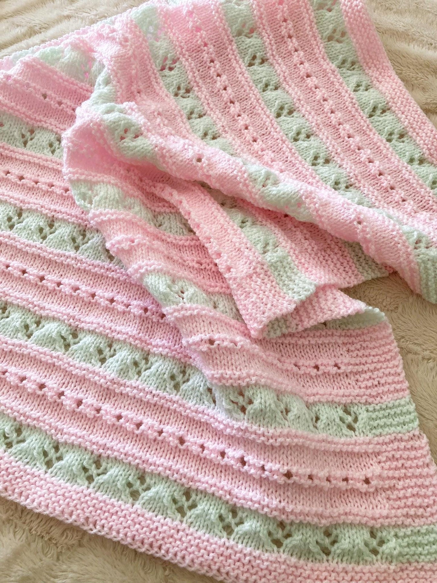 Alana Baby Blanket Knitting Pattern