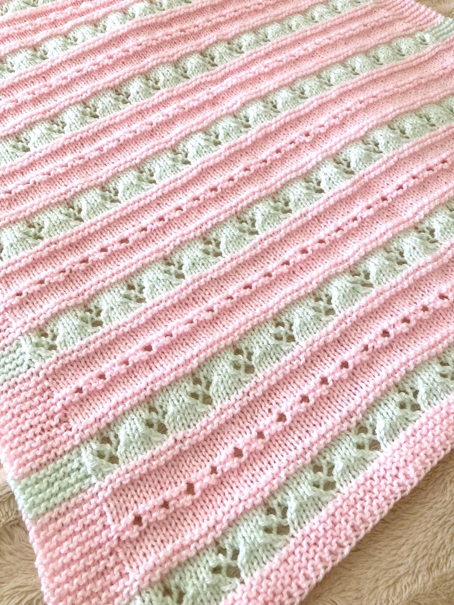 Alana Baby Blanket Knitting Pattern
