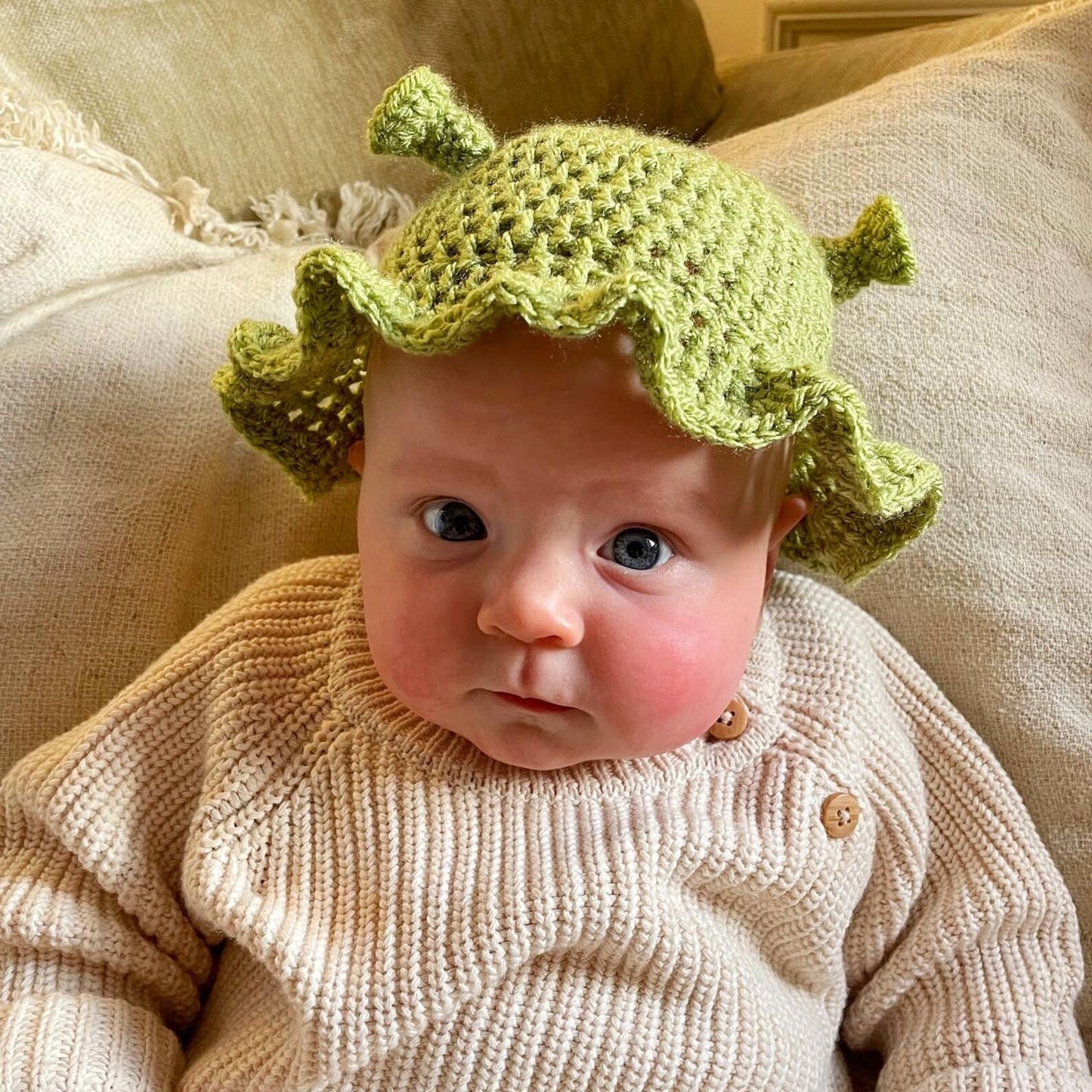 Baby Ogre Bucket Hat Crochet Pattern