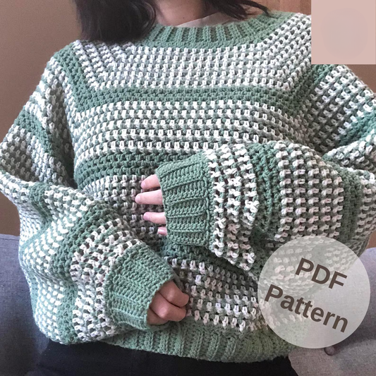 Moss Garden Sweater Crochet Pattern
