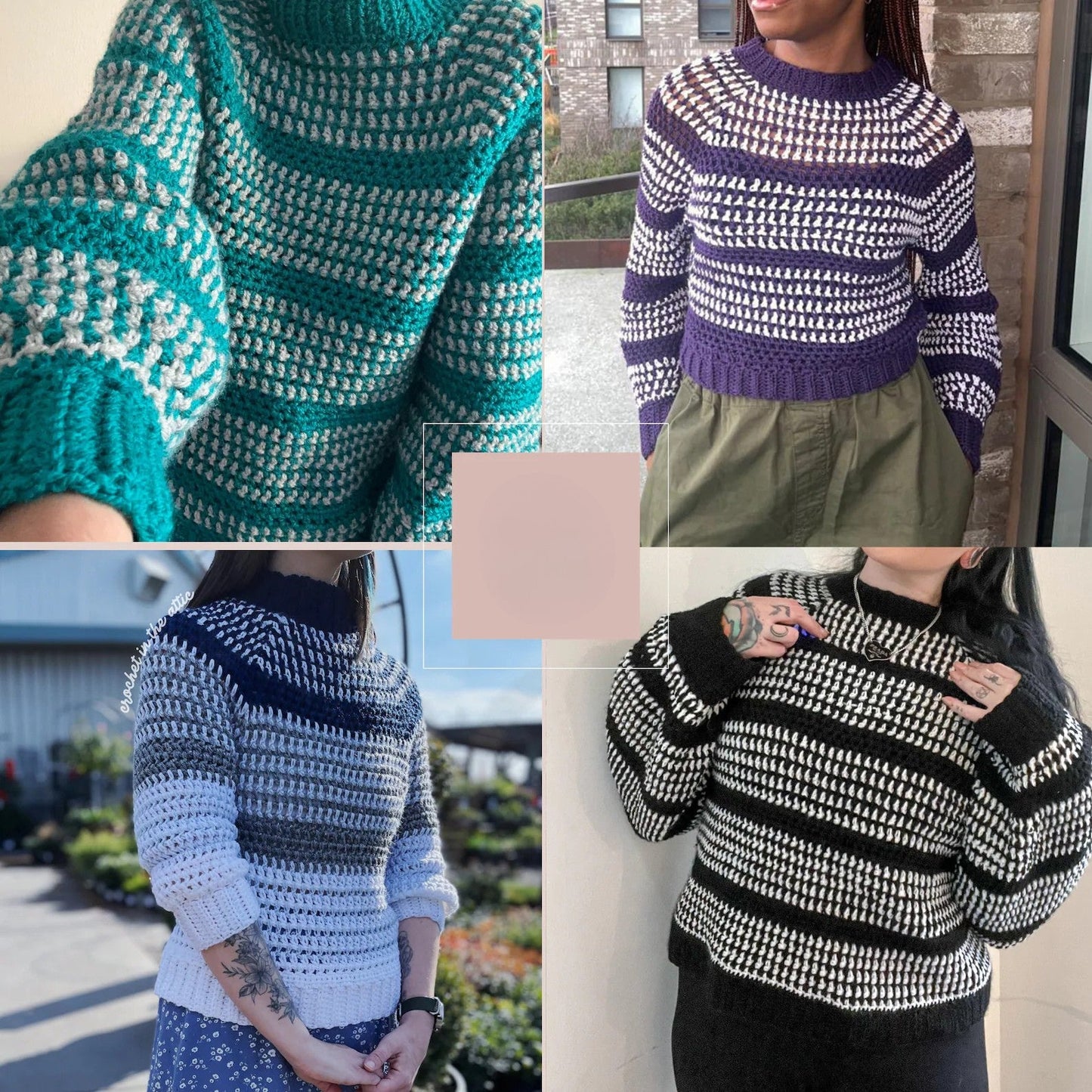 Moss Garden Sweater Crochet Pattern