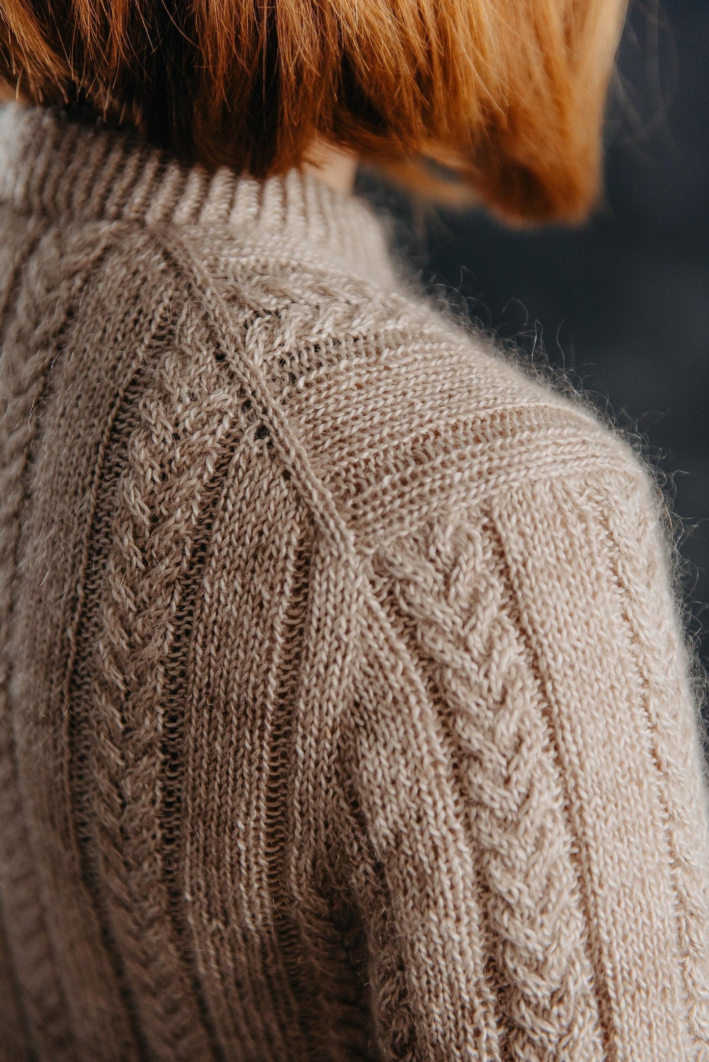 Simple Cable Cardigan Knitting Pattern