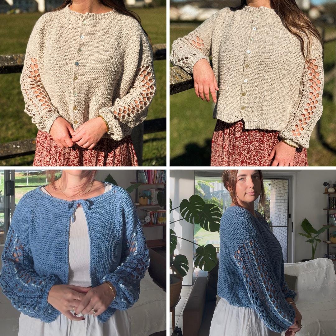 Meadow Cardigan Crochet Pattern