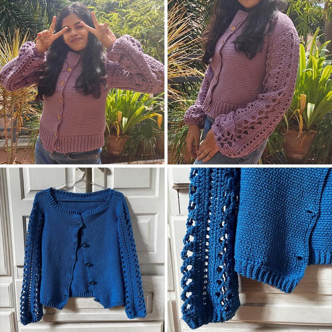 Meadow Cardigan Crochet Pattern