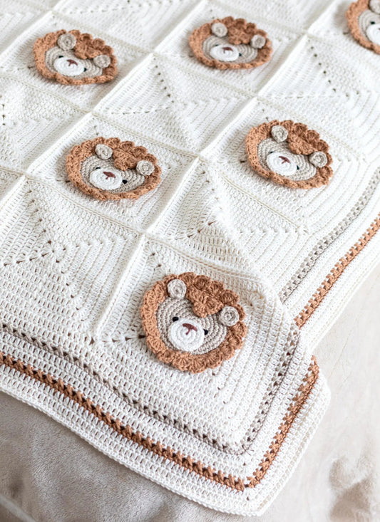 Lion Blanket Crochet Pattern