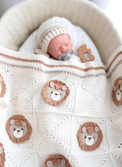 Lion Blanket Crochet Pattern