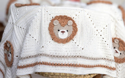 Lion Blanket Crochet Pattern