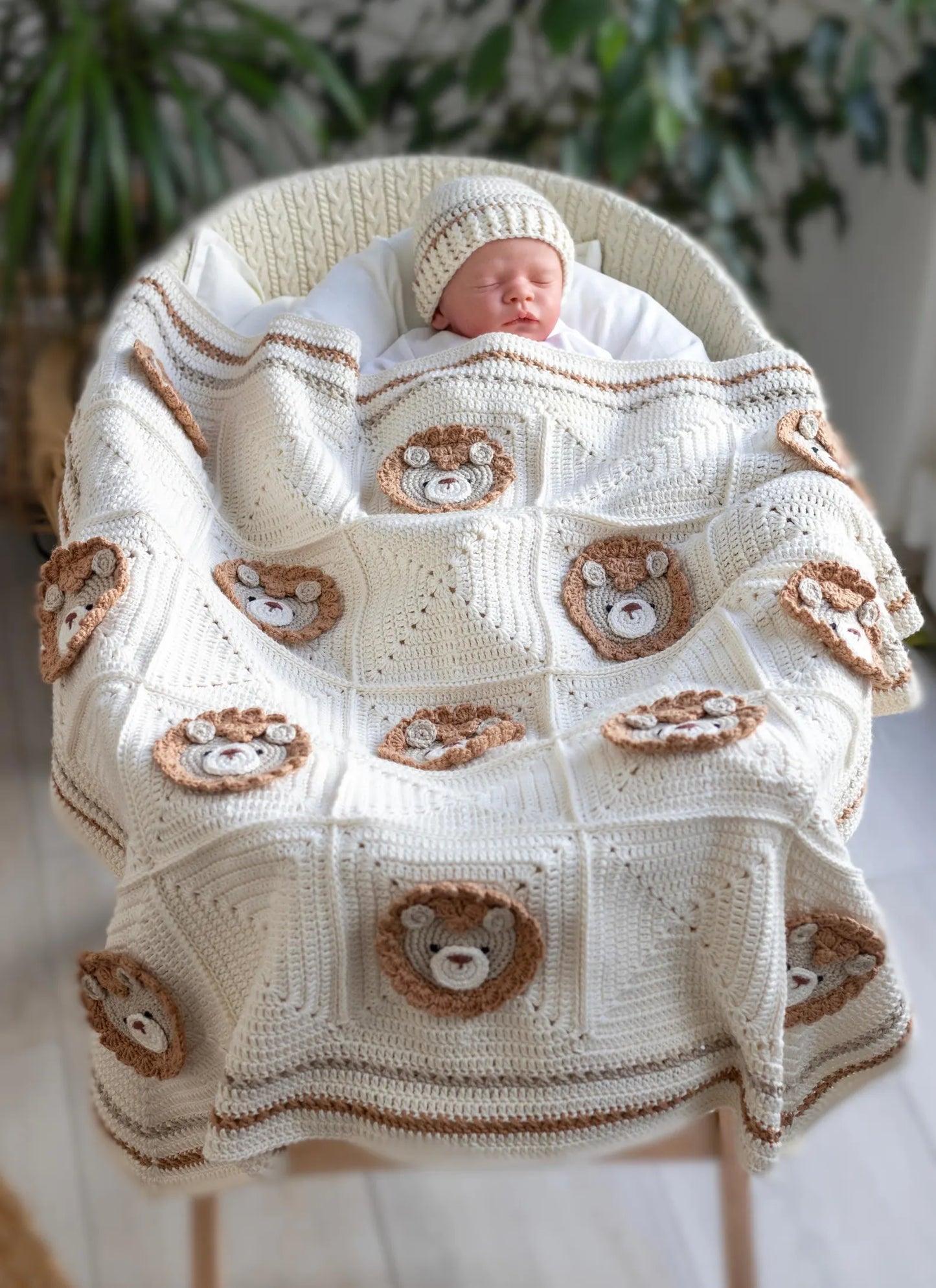 Lion Blanket Crochet Pattern