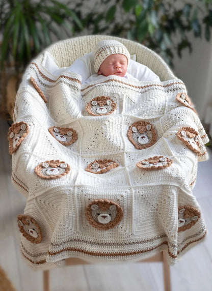 Lion Blanket Crochet Pattern
