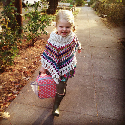 Cowl Neck Poncho Crochet Pattern