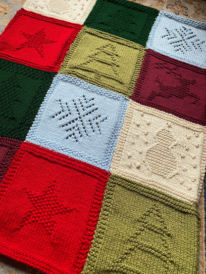 Patchwork Blanket Knitting Pattern