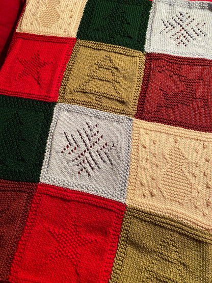 Patchwork Blanket Knitting Pattern