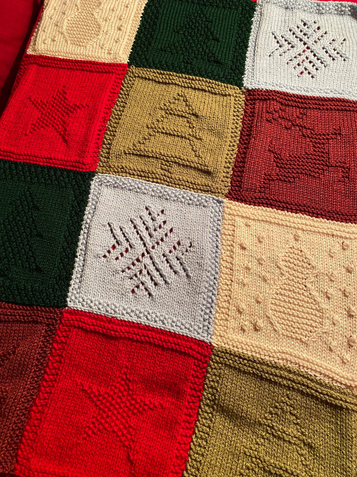 Patchwork Blanket Knitting Pattern