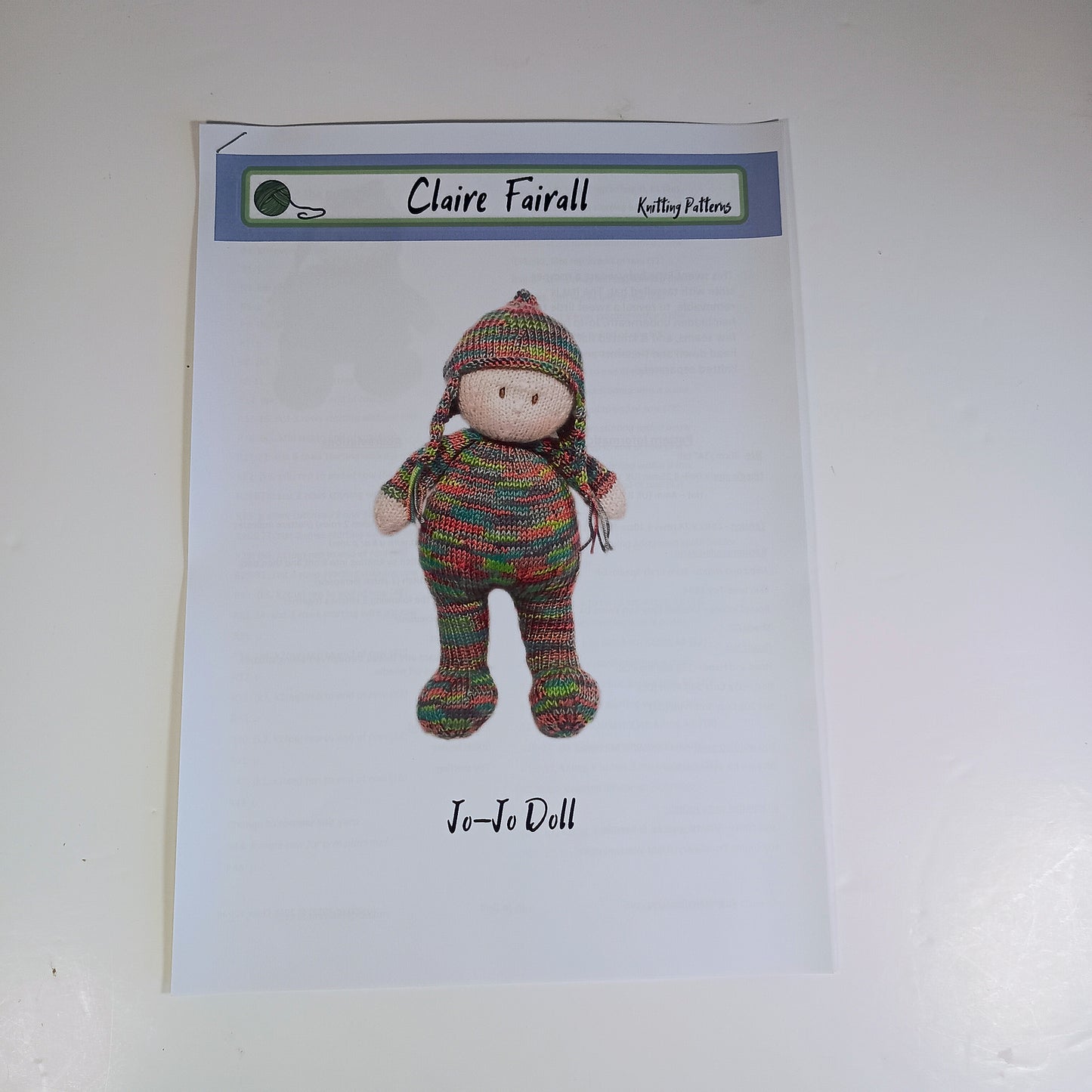 Jo-Jo Doll Knitting Pattern