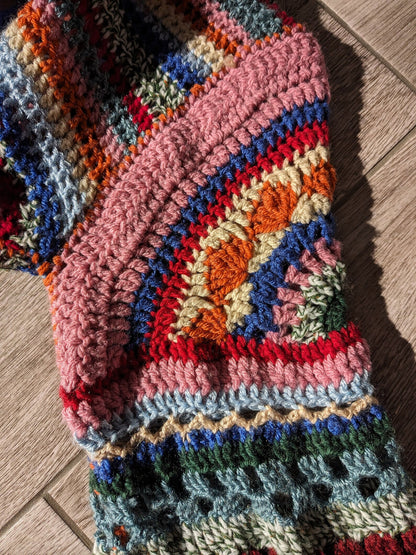Colorful Striped Cardigan Crochet Pattern
