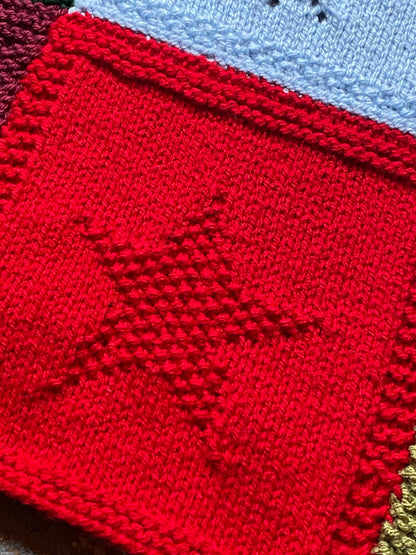 Patchwork Blanket Knitting Pattern