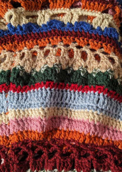 Colorful Striped Cardigan Crochet Pattern
