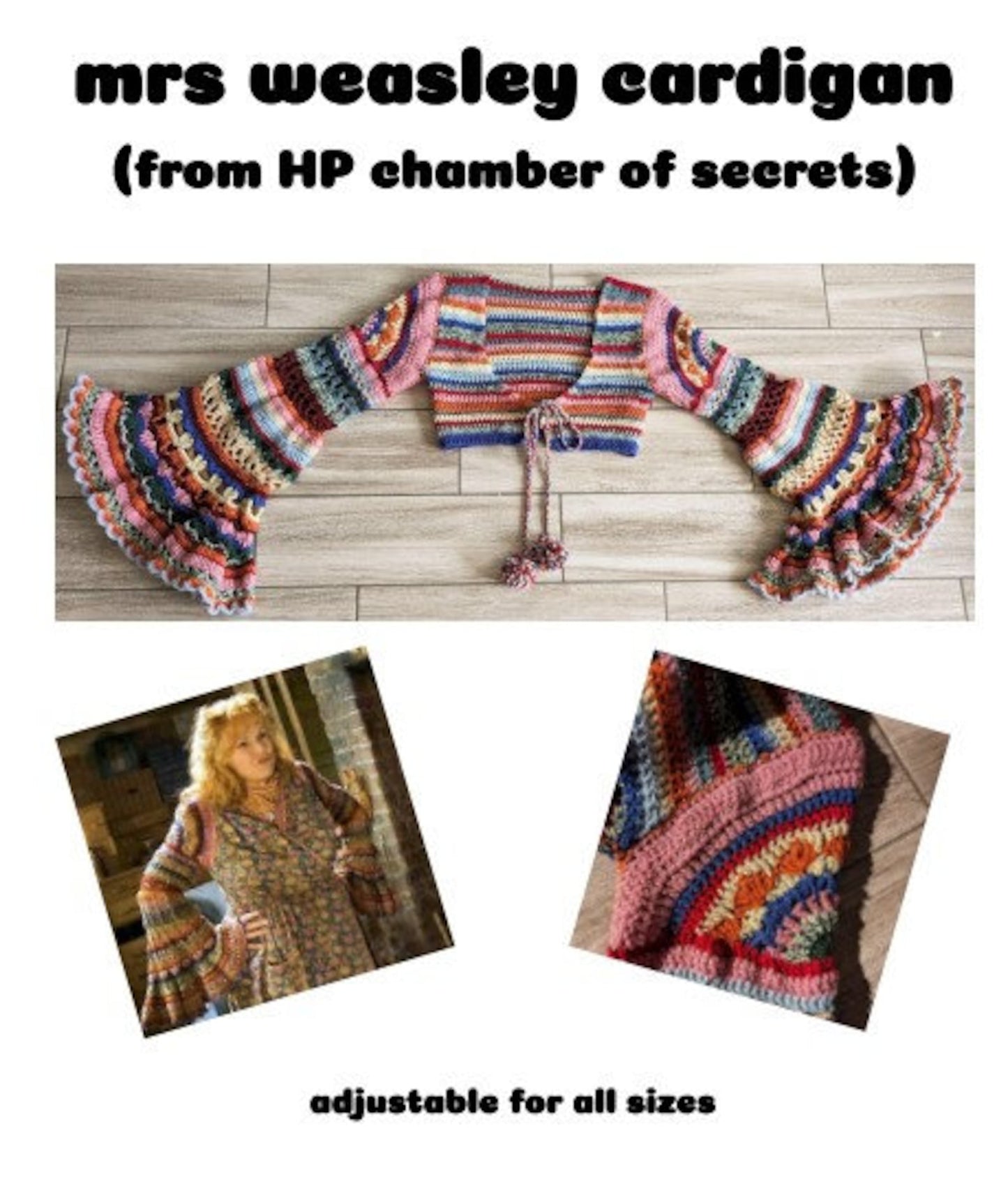 Colorful Striped Cardigan Crochet Pattern