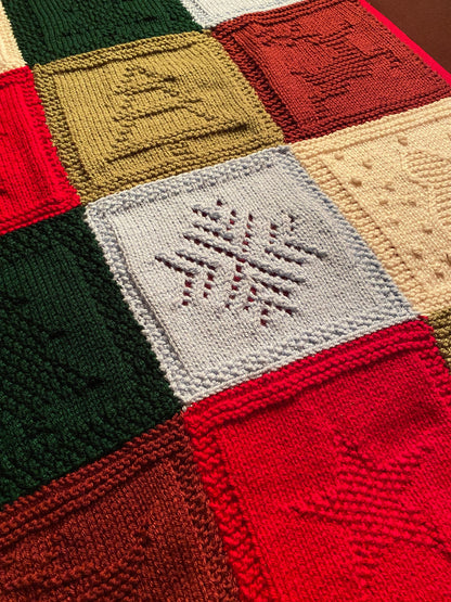 Patchwork Blanket Knitting Pattern