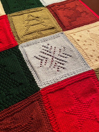 Patchwork Blanket Knitting Pattern