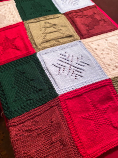 Patchwork Blanket Knitting Pattern