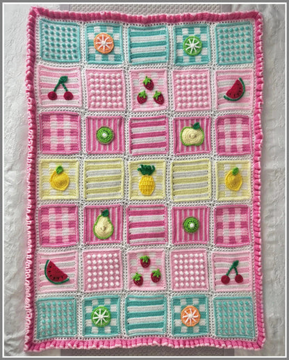 Tooty Fruity Blanket Crochet Pattern