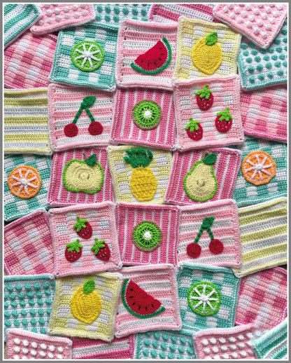 Tooty Fruity Blanket Crochet Pattern