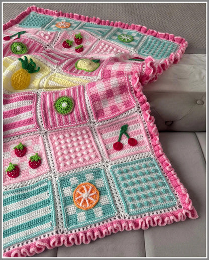 Tooty Fruity Blanket Crochet Pattern