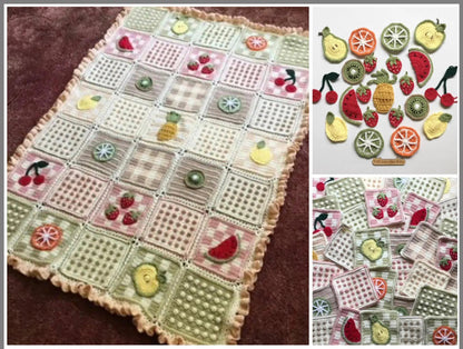 Tooty Fruity Blanket Crochet Pattern